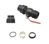 Válvula de bola de PVC, Conexión de válvula, 1 conector rápido for tubería de agua plástico 20/25/32/40/50/63 mm con núcleo válvula metálica y conexión rápida bidireccional for tubo PE(32MM)