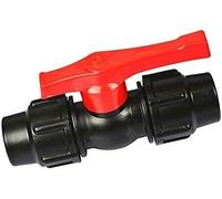 Válvula de bola de PVC, Conexión de válvula, Conector rápido for tubería de agua plástico 20/25/32/40/50/63 mm, accesorios adaptadores for válvulas bola tubo PE(Black,32mm)