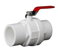 Válvula de bola de PVC for tanque de acuario, válvula de globo con mango de acero inoxidable, Conector de tubería de agua for riego de jardín, ID, 20~110mm, 1 ud.(Inner Dia 25mm)