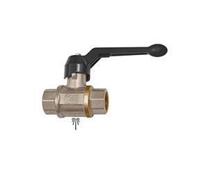 Válvula de bola de seguridad, no se puede cerrar, con orificio de ventilación, MS vern, temperatura de funcionamiento. Máx. 60 °C, Rp 1/2, DN 15, PN máx. 12 bares.