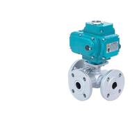 Válvula de bola de tres vías con brida eléctrica(Q945F-PN16-DN40)