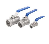 Válvula De Bola De Una Pieza De Acero Inoxidable S304 SS316L, Roscada, For Tubería De Agua Corriente, Interruptor De Válvula De 1/4" 3/8" 3/4" 1" 1-1/4" 1-1/2" 2" DN15(3/4",SS316L)