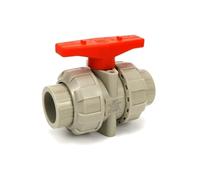 Válvula de bola de unión I.D20~50mm PPH, sistema de riego for jardín y hogar, accesorios de tubería de agua Industrial, fontanería, 1 Uds. (Color : Inner Diameter 50mm, Size : 1Pcs)