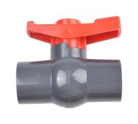 Válvula de bola deslizante de PVC para suministro de agua, 20 tamaños de 50 mm, control eficiente para aplicaciones líquidas en tuberías (25 mm)