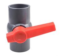 Válvula de bola deslizante del PVC del zócalo para los sistemas de abastecimiento de agua con la compatibilidad de 20m m a 50m m (