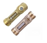 Válvula de bola DN20 de latón con control de flujo visual con escala ajustable para un equilibrio preciso del sistema de calefacción y aire acondicionado, rosca interna o externa, presión de 10 bar
