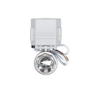 Válvula de bola, DN8-25 1/4 ''-1'' Válvula De Bola Proporcional Tipo V SS304 Moduladora En Forma 4-20mA 0-5V 0-10V Señal Entrada(DN15,BSP_4-20MA OUTPUT_0-10V)