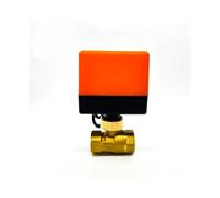 Válvula de bola eléctrica 1/2 ", 3/4", 1, 1-1/4", 1-1/2, 2", válvula solenoide calefacción suelo for aire acondicionado latón, bidireccional AC220V DC24V DC12V(36895,220VAC)