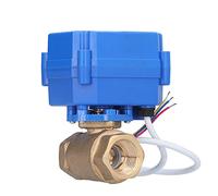 Válvula de bola eléctrica 12 V CC latón 3 hilos 2 modos de control equipo hidráulico integrado para el tratamiento del agua, válvula de bola