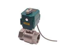 Válvula de bola eléctrica acero inoxidable G1/2, paso completo, alto par, actuador línea 2/3 con interruptor manual, 220 V(DC12V-CR04)