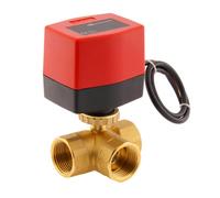 Válvula de bola electrica BW3 1'' 3 vías 12V DC 3 puntos