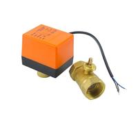 Válvula de bola eléctrica de 2 vías DN15/DN20/DN25 válvula de solenoide eléctrica de Control doble de tres cables 220V AC 12V