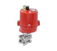 Válvula de Bola Eléctrica de Acero Inoxidable 2 Vías G1/4'' 12 V AC/DC