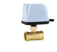 Válvula de bola eléctrica de doble control de tres cables, válvula de agua de 2 y 3 vías for sistema de aire acondicionado central Fan Coil(DN50,NORMALLY OPEN_220V_3 WAYS)
