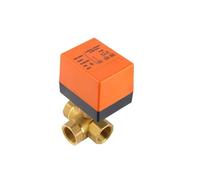 Válvula de bola eléctrica de latón DN15/20/25/32/40/50, 12 V CC, 24 V CC, 220 V CA, tres hilos, dos controles, solenoide de tres vías con actuador(DN25,220V_3 WAYS)