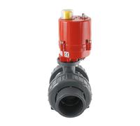 Válvula de bola eléctrica de PVC de 2 vías de 63mm 12V AC VDL