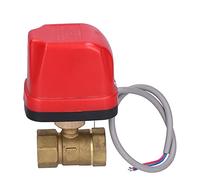 Válvula de bola eléctrica Gearwell, válvula de cierre de 2 vías de latón motorizada DN20, válvula de bola accionada AC220V para control de agua HVAC, CWX-50P CR02