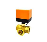 Válvula de bola eléctrica latón 1/2 ", 1-1/2", 1, 2", tres cables, vías, aire acondicionado, calefacción suelo, válvula conmutación torre agua, 220V(12vdc,1 12)