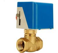 Válvula de bola eléctrica latón, 2 y 3 vías, tipo vertical, con motor, 16 bar, serie VA-7010, 1/2", 3/4", 1", 220 V CA(NC-2WAY-VA-7010-20,0.75 Inch)