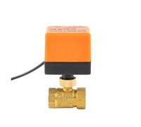 Válvula de bola eléctrica motorizada de latón de 1/5.1 cm 3/10.2 cm 2.5 cm 1-1/10.2 cm 220VAC 12V rosca hembra de 3 cables 2 controles 2 vías DN15/DN20/DN25/DN32/DN40 (1/2 pulgada, 220 V CA)