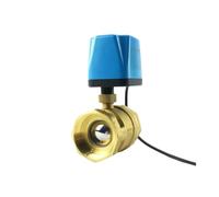 Válvula de bola eléctrica normalmente cerrada de 1/2" 3/4" 1" 2" 220V 12V 24V 2 hilos, latón, electroválvula eléctrica, DN15 DN20 DN25 DN32(3/4",AC220V_NORMALLY CLOSED)