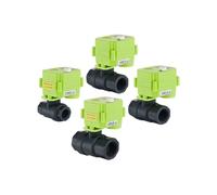 Válvula de bola eléctrica PVC con interruptor manual, válvula 2 vías actuador, IP65, rosca hembra, motorizada, CA/CC 12 V, 24 y 220(Ac24v-xy-02s)