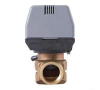 Válvula de bola eléctrica VC6013 para manejo de agua en sistemas HVAC con cuerpo de latón y compatibilidad de presión PN16 (DN25)