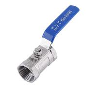Válvula de bola en tubo de acero inoxidable BSP rosca hembra con conexión reducida DN25 para SUS304, accesorio de repuesto 1 pulgada DN25 (1 "BSP)