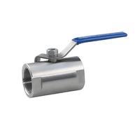 Válvula de bola estilo cantonés de acero inoxidable, válvula de bola de vapor de alta temperatura, válvula de conmutación de rosca interna, 1/2 ", 1-1/2", 2"(1-1/2")