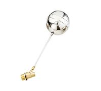 Válvula de bola flotante de 1 Uds., válvulas flotantes de Metal de nivel de líquido for tanque de agua fría y caliente, válvula de inodoro de latón con cuerpo de 1/2 pulgadas y 3/4 pulgadas(DN15)