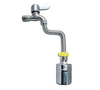 Válvula de bola flotante, kit válvula, grifo acero inoxidable 304, flotador 1/2" + tubo corrugado 20 cm/30 cm/60 cm +, for tanque agua automático(20cm length)