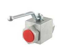 Válvula de bola hidráulica de acero al carbono, válvula de globo bidireccional, válvula hidráulica de alta presión G1 "para ajuste de flujo, 1 Uds.