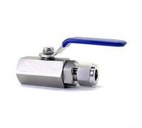 Válvula de bola manual G14 hecha de acero inoxidable 304 para un control efectivo de medios de agua y aceite y gas en varios Para entornos de tuberías (G1/4-Φ6)