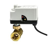 Válvula de bola motorizada 1/2 pulgadas, 3/4, 1 pulgada, 2, 220V, 12V, 24V, 3 cables, controles, válvula eléctrica latón con interruptor Manual, Uds(220VAC-CR02,DN32)