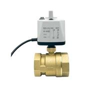 Válvula de bola motorizada de 1/2", 3/4", 1", 1-1/4", 1-1/2", 2" con interruptor manual, control de 2 cables, normalmente cerrada, válvula de bola eléctrica de 2 vías(Dn40,CLOSED-110VAC)