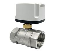 Válvula de bola motorizada de acero inoxidable de 1/2", 3/4", 1" y 2", DN15, DN20, DN25 y DN50, IP65, impermeable, CA/CC 220 V, 24 V y 12 V.(3/4",12VDC_CR04)