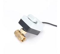 Válvula de bola motorizada de latón, DN15, DN20, DN25, DN50, 220 V, tres cables, control de dos puntos, con interruptor manual.(12vdc,DN25)