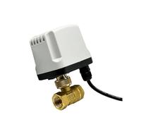 Válvula de bola motorizada de latón DN20, normalmente cerrada, de apertura rápida, válvula de bola eléctrica de latón de 2 hilos, reemplazo de válvula solenoide(220VAC-NORMALLY CLOSED)