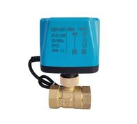 Válvula de bola motorizada de latón, reinicio de apagado de 2 cables, 8 N·m, gran torsión, 220V, 110V, 24V, 12V, CA/CC, válvula solenoide eléctrica alternativa(110vac-normally Open,0.5 Inch)