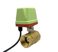 Válvula de bola motorizada DN15 DN20 DN25 DN50 de alto par con motor metálico, 3 o 2 cables, latón eléctrico (1 unidad)(DN20,220V_CR02)