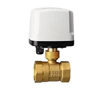 Válvula de bola motorizada IP65, 220V, 12V, 24V, 3 cables, 2 controles, válvula eléctrica latón, Motor Metal gran torsión, 1 Uds(12VDC,DN40)