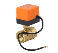 Válvula de bola motorizada Latón Eléctrico 220V AC G1 1/4 DN32 2 vías 3 cables Control de 2 puntos para de agua HVAC 1pc