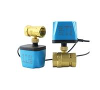Válvula de bola motorizada normalmente cerrada de 1/2", 3/4", 1" y 2", 220 V, 12 V y 24 V, de latón, de 2 hilos, DN15, DN20, DN25 y DN32(1-1/4",AC220V_NORMALLY CLOSED)