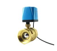 Válvula de bola motorizada normalmente cerrada de 1/2", 3/4", 1" y 2", 220 V, 12 V y 24 V, electroválvula eléctrica de latón de 2 hilos, DN15, DN20, DN25 y DN32(2",DC12-24V_NC)