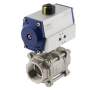 Válvula de bola neumática de 2 vías de acero inoxidable G2-1/2'' abierta por muelle - BL2SA3