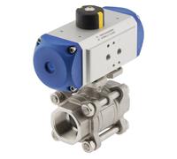 Válvula de bola neumática de 2 vías de acero inoxidable y muelle abierto G1'' - BL2SA3