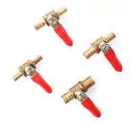 Válvula de bola neumática de 6-12 mm, conector de manguera en línea de latón for agua, aceite, aire, gas, grifo, cierre de línea de combustible, válvula de bola, accesorios de tubería(6mm)