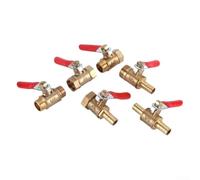 Válvula de bola neumática de cobre Roscas NPT hembra dobles Estructura de pagoda tipo Y para control de aire y gas Varios tamaños disponibles para automatización de fabricación y sistemas neumáticos