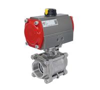 Válvula De Bola Neumática G3'' Acero Inoxidable Apertura Por Resorte