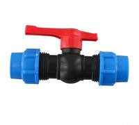 Válvula de bola para sistemas de tubería PE con conexión de rosca externa adecuada para instalaciones de riego y control de flujo de agua (32 mm)